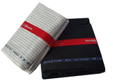 Arvind Unstitched Cotton Blend Shirt & Trouser Fabric Checkered