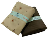 Mansfab Unstitched Cotton Blend Shirt & Trouser Fabric Printed
