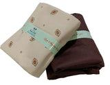Mansfab Unstitched Cotton Blend Shirt & Trouser Fabric Printed