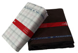 Arvind Unstitched Cotton Blend Shirt & Trouser Fabric Checkered