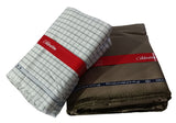 Arvind Unstitched Cotton Blend Shirt & Trouser Fabric Checkered