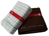 Arvind Unstitched Cotton Blend Shirt & Trouser Fabric Checkered