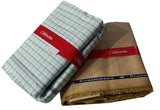 Arvind Unstitched Cotton Blend Shirt & Trouser Fabric Checkered