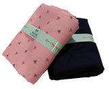Mansfab Unstitched Cotton Blend Shirt & Trouser Fabric Printed