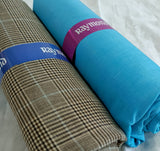 Raymond Unstitched Cotton Blend Shirt & Trouser Fabric Printed-04