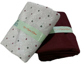 Mansfab Unstitched Cotton Blend Shirt & Trouser Fabric Printed