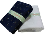 Mansfab Unstitched Cotton Blend Shirt & Trouser Fabric Printed