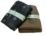 Mansfab Unstitched Cotton Blend Shirt & Trouser Fabric Printed