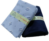 Mansfab Unstitched Cotton Blend Shirt & Trouser Fabric Printed
