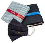 Raymond Unstitched Pure Cotton Shirt & Trouser Fabric Checkered