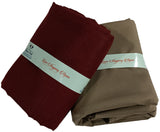 Mansfab Unstitched Cotton Shirt & Trouser Fabric Solid