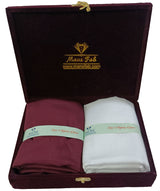 Mansfab Unstitched Cotton Blend Shirt & Trouser Fabric Solid