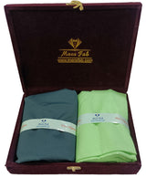 Mansfab Unstitched Cotton Blend Shirt & Trouser Fabric Solid