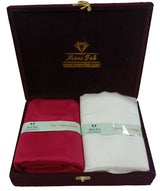 Mansfab Unstitched Cotton Blend Shirt & Trouser Fabric Solid