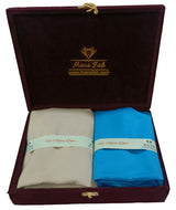 Mansfab Unstitched Cotton Blend Shirt & Trouser Fabric Solid