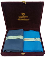 Mansfab Unstitched Cotton Blend Shirt & Trouser Fabric Solid
