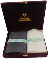 Mansfab Unstitched Cotton Blend Shirt & Trouser Fabric Solid