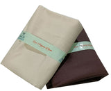 Mansfab Unstitched Cotton Blend Shirt & Trouser Fabric Solid