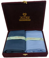 Mansfab Unstitched Cotton Blend Shirt & Trouser Fabric Solid