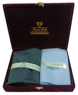 Mansfab Unstitched Cotton Blend Shirt & Trouser Fabric Solid