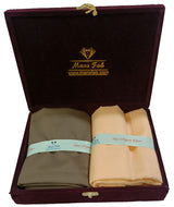 Mansfab Unstitched Cotton Blend Shirt & Trouser Fabric Solid