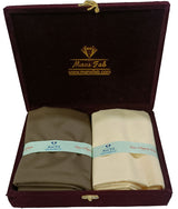 Mansfab Unstitched Cotton Blend Shirt & Trouser Fabric Solid