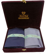 Mansfab Unstitched Cotton Blend Shirt & Trouser Fabric Solid