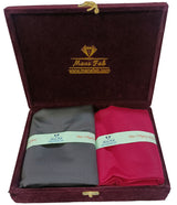 Mansfab Unstitched Cotton Blend Shirt & Trouser Fabric Solid