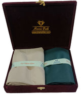 Mansfab Unstitched Cotton Blend Shirt & Trouser Fabric Solid