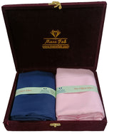 Mansfab Unstitched Cotton Blend Shirt & Trouser Fabric Solid