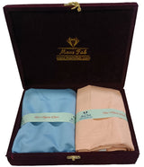 Mansfab Unstitched Cotton Blend Shirt & Trouser Fabric Solid