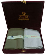 Mansfab Unstitched Cotton Blend Shirt & Trouser Fabric Solid