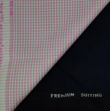 OCM Men's Cotton Shirt & Poly Viscose Trouser Fabric Combo Unstitched (Free Size)BAGBHAN-3001