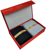 OCM Men's Cotton Shirt & Poly Viscose Trouser Fabric Combo Unstitched (Free Size) BAGBHAN-3002