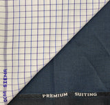 OCM Men's Cotton Shirt & Poly Viscose Trouser Fabric Combo Unstitched (Free Size) BAGBHAN-3009