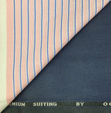 OCM Men's Cotton Shirt & Poly Viscose Trouser Fabric Combo Unstitched (Free Size) BAGBHAN-3015