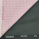 OCM Men's Cotton Shirt & Poly Viscose Trouser Fabric Combo Unstitched (Free Size) BAGBHAN-3018