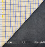 OCM Men's Cotton Shirt & Poly Viscose Trouser Fabric Combo Unstitched (Free Size) TUFAN-1006