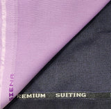 OCM Men's Cotton Shirt & Poly Viscose Trouser Fabric Combo Unstitched (Free Size) OCMSARKAR-0002