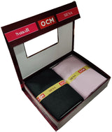 OCM Men's Cotton Shirt & Poly Viscose Trouser Fabric Combo Unstitched (Free Size) OCMSARKAR-0009