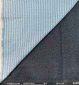 OCM Men's Cotton Shirt & Poly Viscose Trouser Fabric Combo Unstitched (Free Size) OCMSARKAR-0010