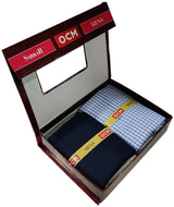 OCM Men's Cotton Shirt & Poly Viscose Trouser Fabric Combo Unstitched (Free Size) OCMSARKAR-0013