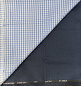 OCM Men's Cotton Shirt & Poly Viscose Trouser Fabric Combo Unstitched (Free Size) OCMSARKAR-0013