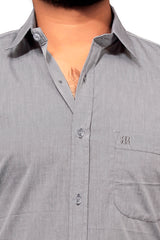 Raymond Men Slim Fit Solid Formal Shirt-MFSHIRTR-0009