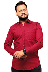 Raymond Men Slim Fit Solid Formal Shirt-MFSHIRTR-0018