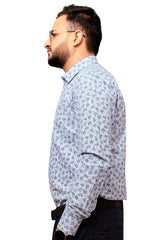 Raymond Men Slim Fit Printed Formal Shirt-MFSHIRTR-0022