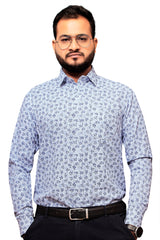 Raymond Men Slim Fit Printed Formal Shirt-MFSHIRTR-0022