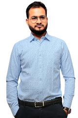 Raymond Men Slim Fit Printed Formal Shirt-MFSHIRTR-0023