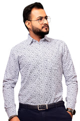 Raymond Men Slim Fit Printed Formal Shirt-MFSHIRTR-0025