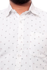 Raymond Men Slim Fit Printed Formal Shirt-MFSHIRTR-0029